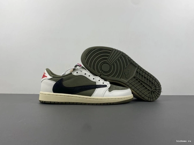 Cheap MAX DM7866-200 X JORDAN 1 OLIVE LOW TRAVIS AIR OG SCOTT MEDIUM 0719
